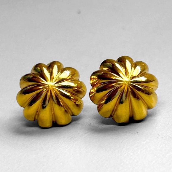 Glam Vintage Earrings Lot Statement Gold Rhinestone Pearl Bundle Estate Lot - Picture 10 of 14